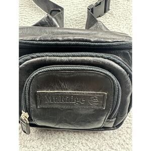 Mt Ridge Faux Leather Fanny Pack Vintage Black